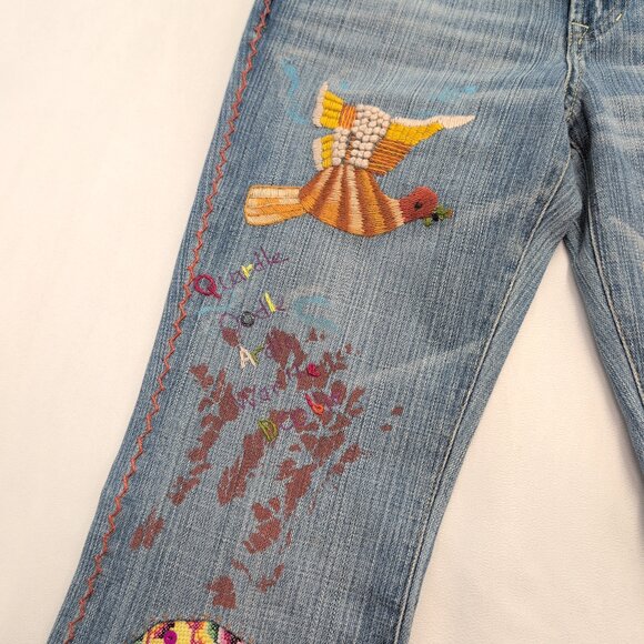 Switch USA Embroidered Bootcut Jeans, Size 28 - Picture 8 of 12